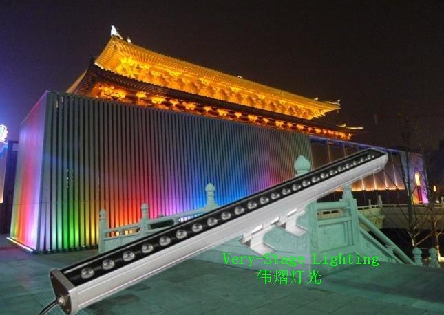 伟熠灯光 24颗10W 四合一全彩大功率户外防水洗墙灯染色灯建筑公园染色灯